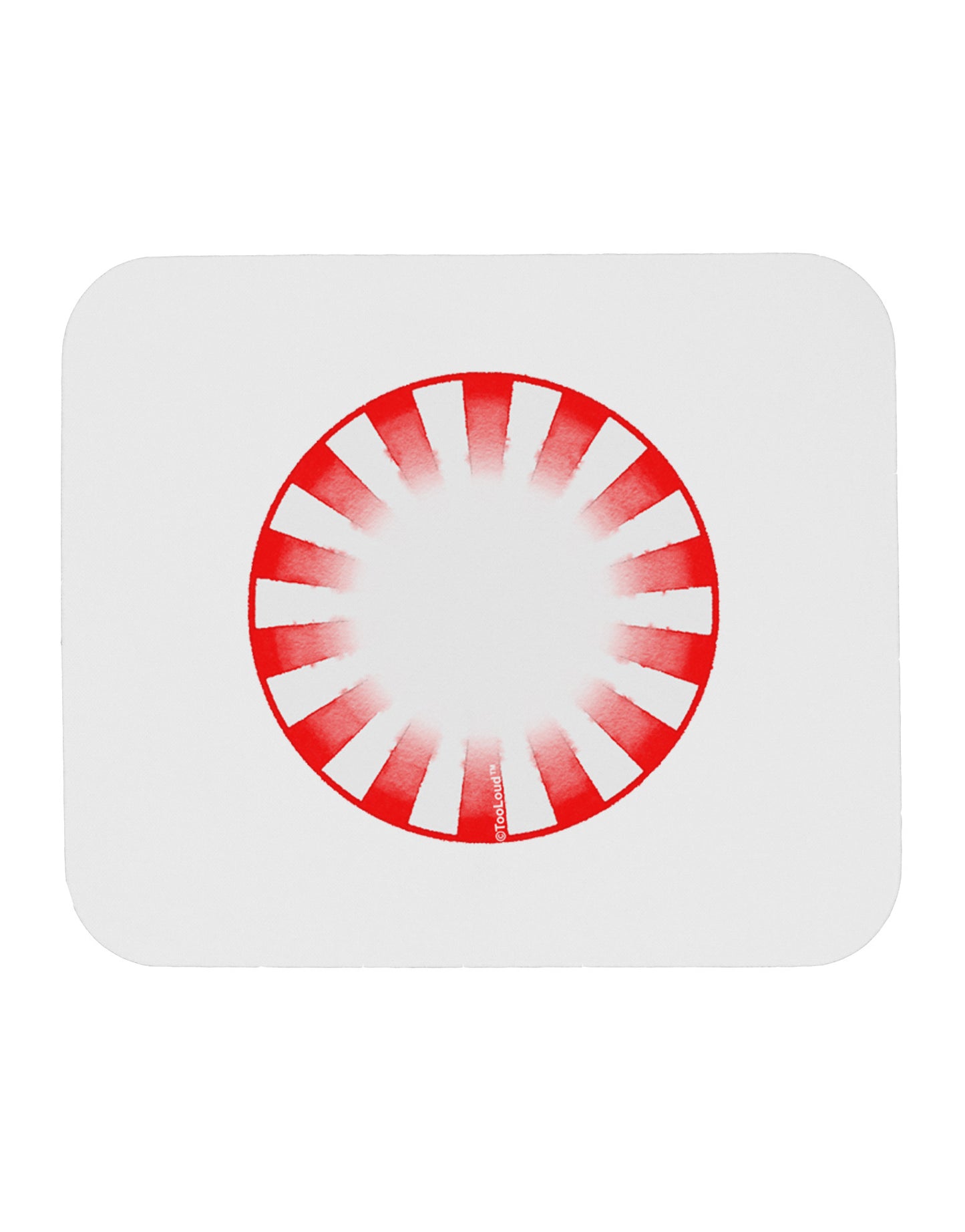 Watercolor Peppermint Mousepad-TooLoud-White-Davson Sales
