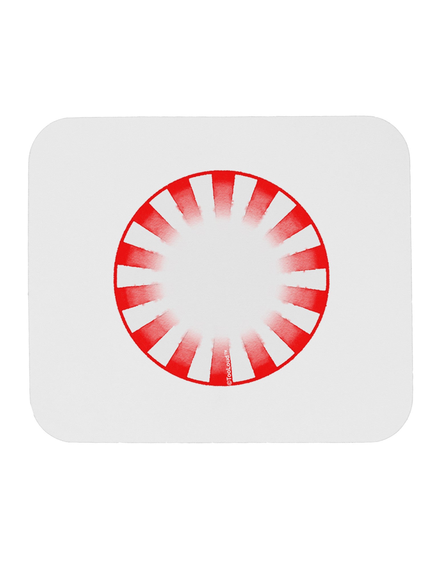Watercolor Peppermint Mousepad-TooLoud-White-Davson Sales