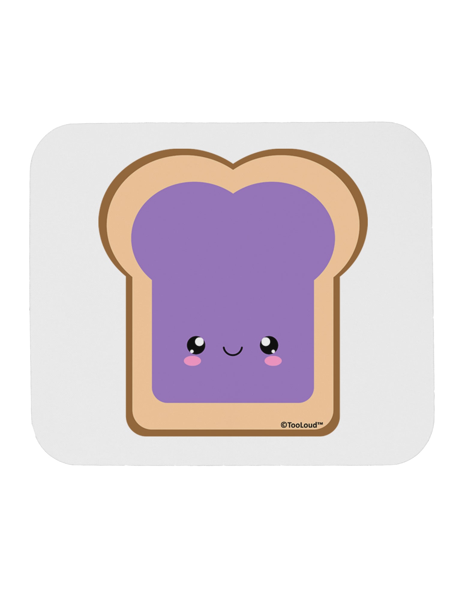 Cute Matching Design - PB and J - Jelly Mousepad by TooLoud-TooLoud-White-Davson Sales