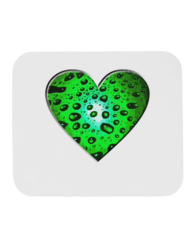 Water Droplet Heart Green Mousepad by TooLoud-TooLoud-White-Davson Sales