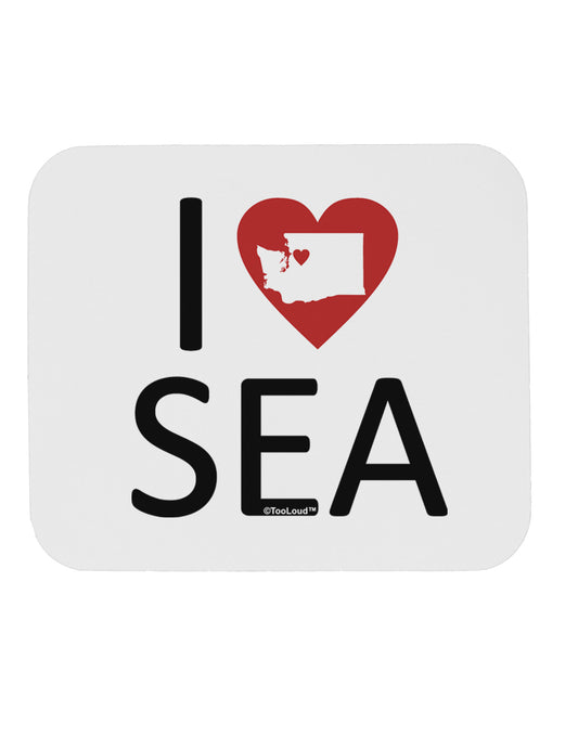 I Heart Seattle Mousepad-TooLoud-White-Davson Sales