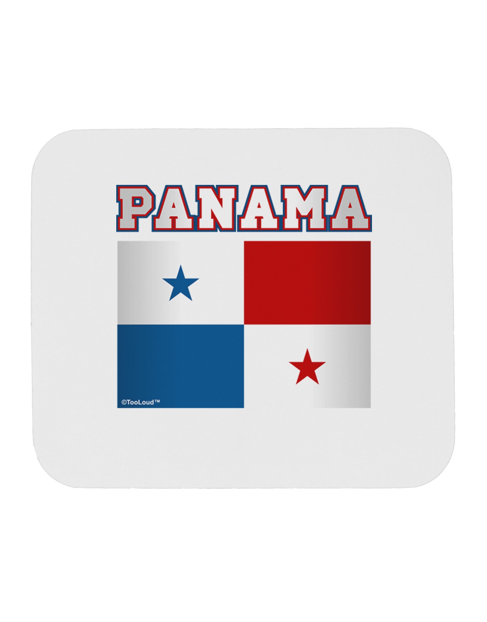 Panama Flag Mousepad-TooLoud-White-Davson Sales