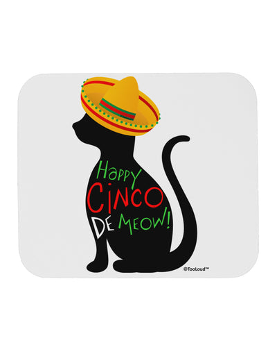 Happy Cinco de Meow - Cinco de Mayo Cat Mousepad by TooLoud-TooLoud-White-Davson Sales