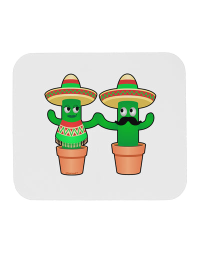 Fiesta Cactus Couple Mousepad by TooLoud-TooLoud-White-Davson Sales