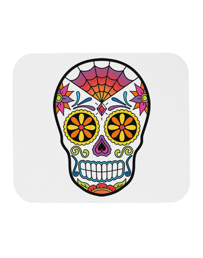 Version 1 Colorful Day of the Dead Calavera Mousepad-TooLoud-White-Davson Sales