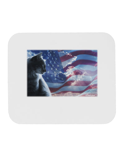 All American Cat Mousepad by TooLoud-TooLoud-White-Davson Sales