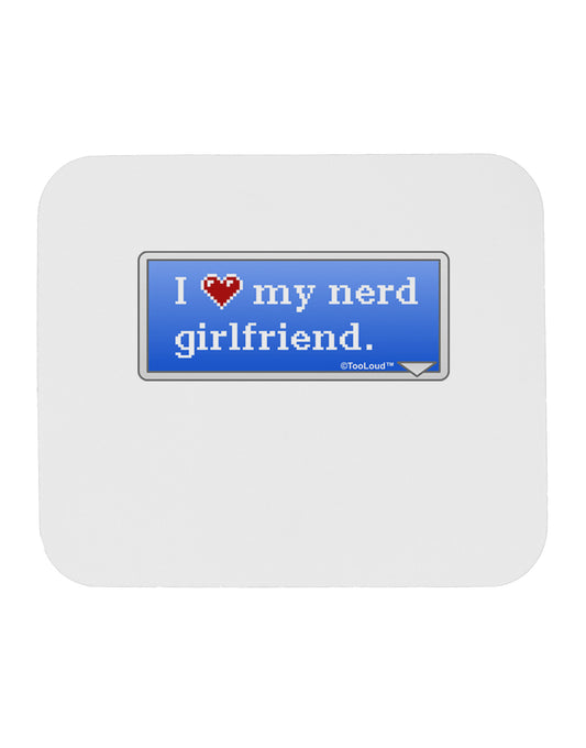 I Heart My Nerd Girlfriend - Retro Mousepad by TooLoud-TooLoud-White-Davson Sales