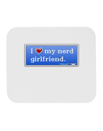 I Heart My Nerd Girlfriend - Retro Mousepad by TooLoud-TooLoud-White-Davson Sales