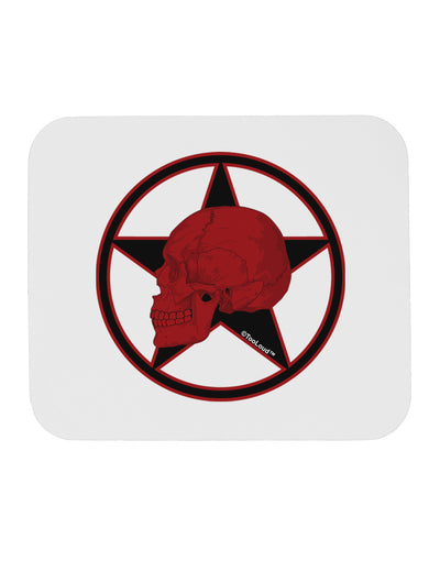 Blood Red Skull Mousepad by TooLoud-TooLoud-White-Davson Sales