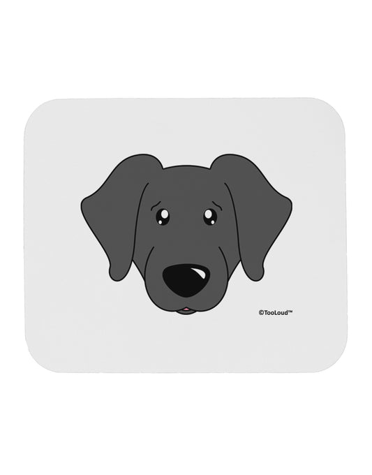 Cute Black Labrador Retriever Dog Mousepad by TooLoud-TooLoud-White-Davson Sales