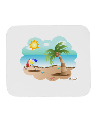 Fun Summer Beach Scene Mousepad by TooLoud-TooLoud-White-Davson Sales