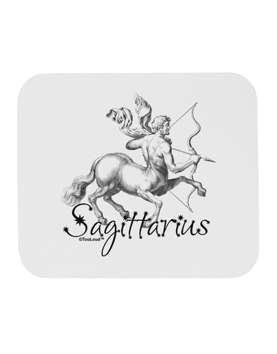 Sagittarius Illustration Mousepad-TooLoud-White-Davson Sales