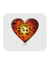 Water Droplet Heart Orange Mousepad by TooLoud-TooLoud-White-Davson Sales