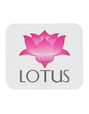 Lotus Flower Design Gradient - Text Mousepad by TooLoud-TooLoud-White-Davson Sales