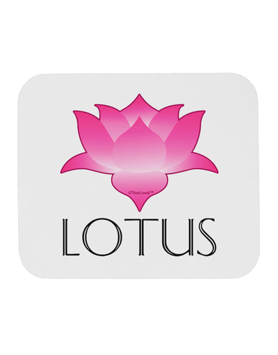 Lotus Flower Design Gradient - Text Mousepad by TooLoud-TooLoud-White-Davson Sales