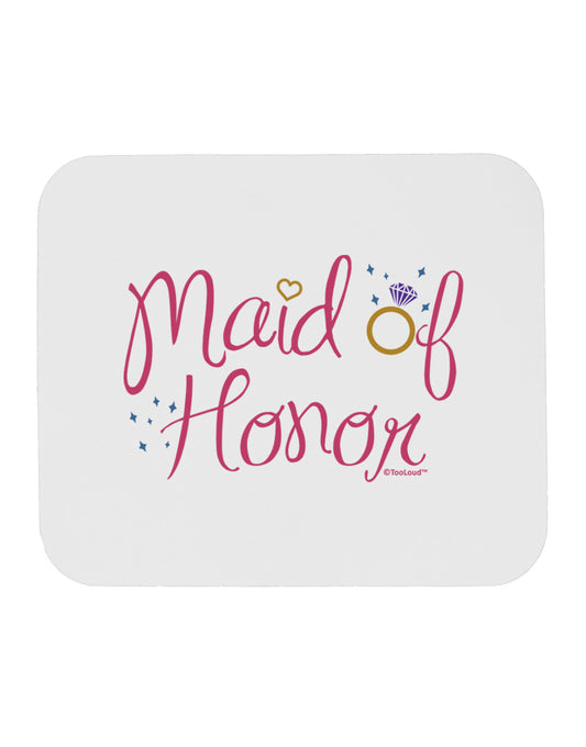 Maid of Honor - Diamond Ring Design - Color Mousepad-TooLoud-White-Davson Sales
