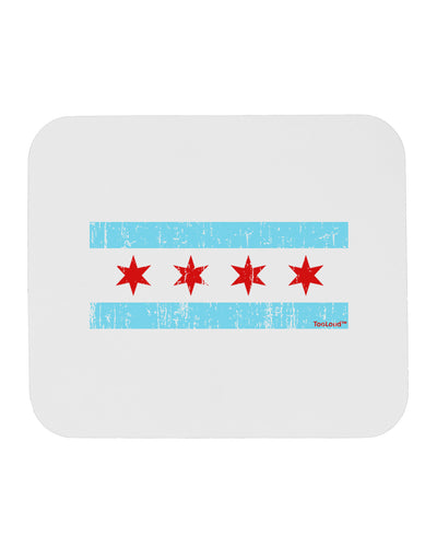 Distressed Chicago Flag Design Mousepad by TooLoud-TooLoud-White-Davson Sales