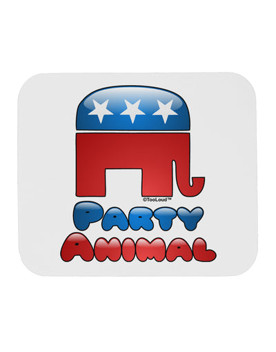 Republican Party Animal Mousepad-TooLoud-White-Davson Sales