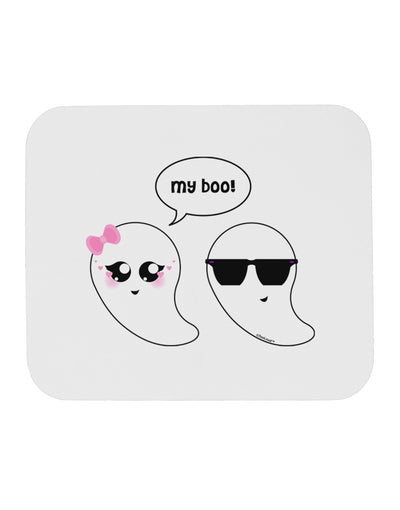 Cute Ghost Couple My Boo Halloween Mousepad-TooLoud-White-Davson Sales