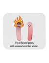 It's All Fun and Games - Wiener Mousepad by TooLoud-TooLoud-White-Davson Sales