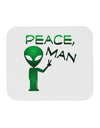 Peace Man Alien Mousepad-TooLoud-White-Davson Sales