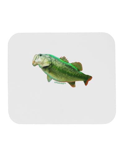 Big Bass Fish Mousepad-TooLoud-White-Davson Sales