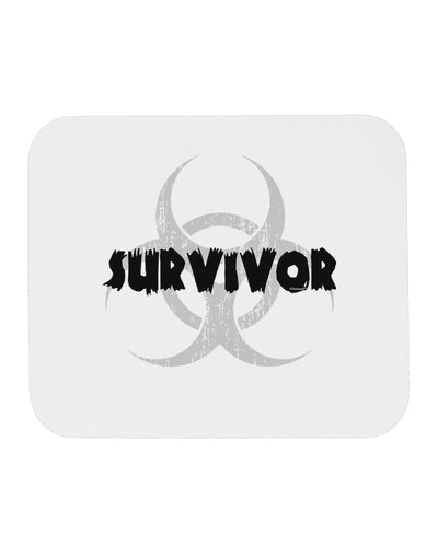 Biohazard Survivor - Zombie Apocalypse Mousepad-TooLoud-White-Davson Sales