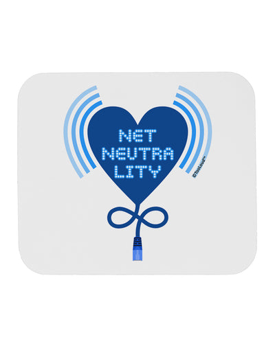 Heart Net Neutrality Mousepad-TooLoud-White-Davson Sales