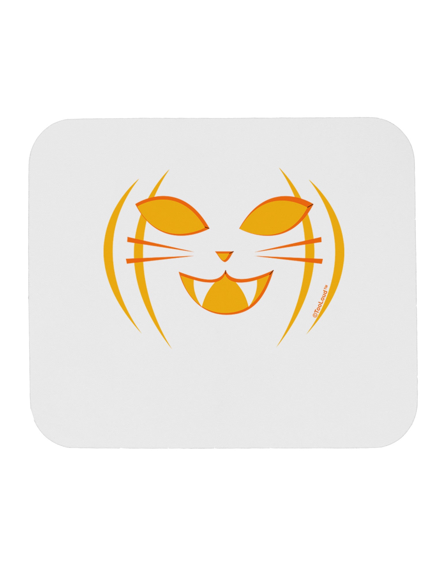 Cat-O-Lantern Mousepad-TooLoud-White-Davson Sales