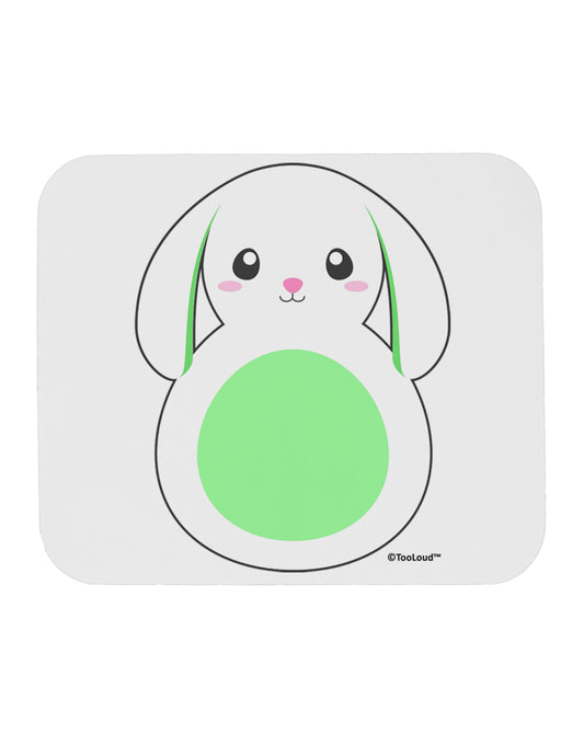 Cute Bunny with Floppy Ears - Green Mousepad by TooLoud-TooLoud-White-Davson Sales