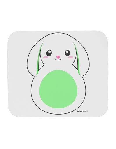 Cute Bunny with Floppy Ears - Green Mousepad by TooLoud-TooLoud-White-Davson Sales