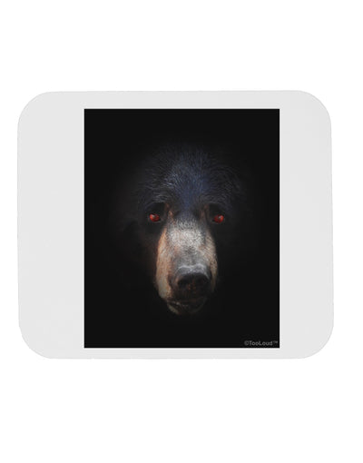 Scary Black Bear Mousepad-TooLoud-White-Davson Sales