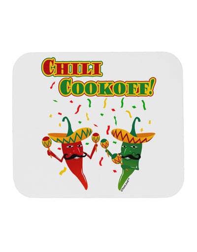 Chili Cookoff! Chile Peppers Mousepad-TooLoud-White-Davson Sales