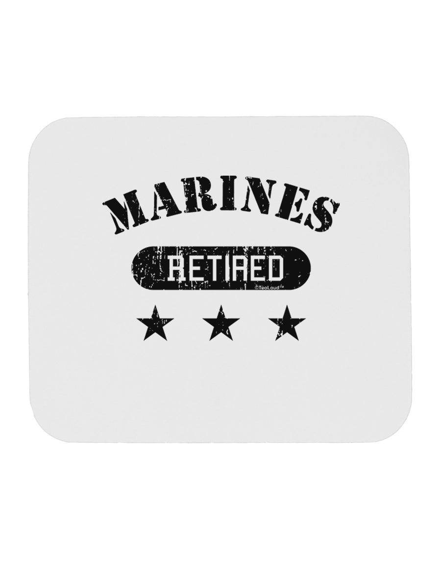 Retired Marines Mousepad by TooLoud-TooLoud-White-Davson Sales