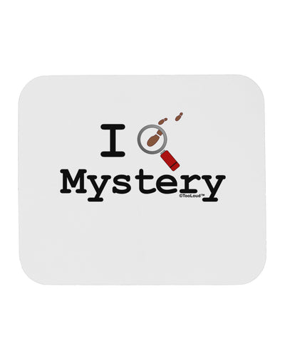 I Love Mystery Mousepad-TooLoud-White-Davson Sales