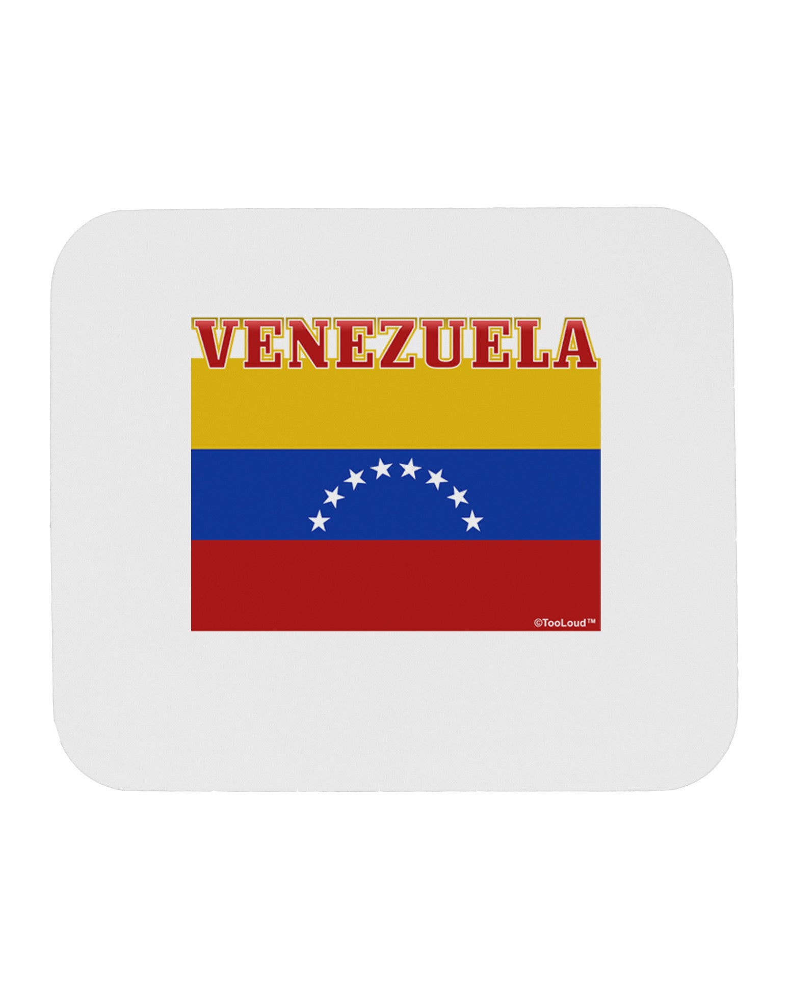 TooLoud Venezuela Flag Mousepad-TooLoud-White-Davson Sales