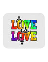 Love Is Love Lesbian Pride Mousepad-TooLoud-White-Davson Sales