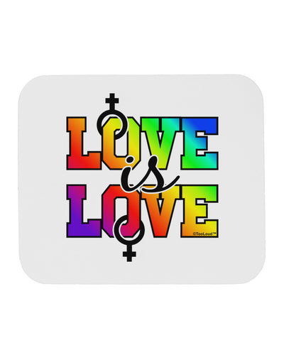 Love Is Love Lesbian Pride Mousepad-TooLoud-White-Davson Sales