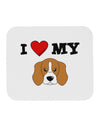 I Heart My - Cute Beagle Dog Mousepad by TooLoud-TooLoud-White-Davson Sales