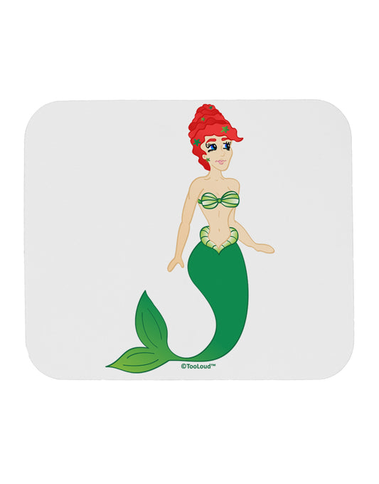 Mermaid Design - Green Mousepad-TooLoud-White-Davson Sales