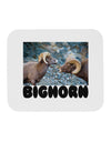 TooLoud Two Bighorn Rams Text Mousepad-TooLoud-White-Davson Sales