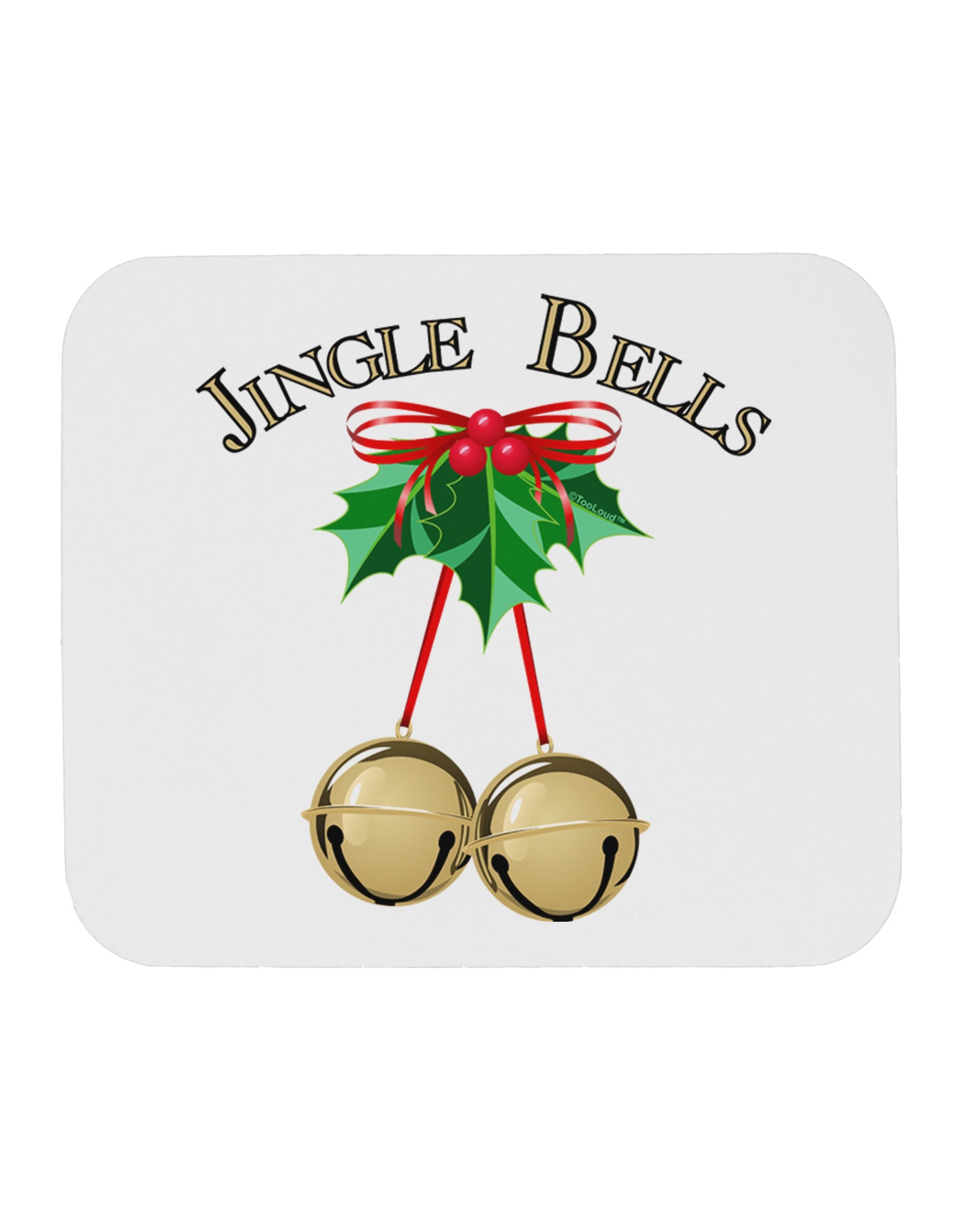 Jingle Bells Mousepad by TooLoud-TooLoud-White-Davson Sales