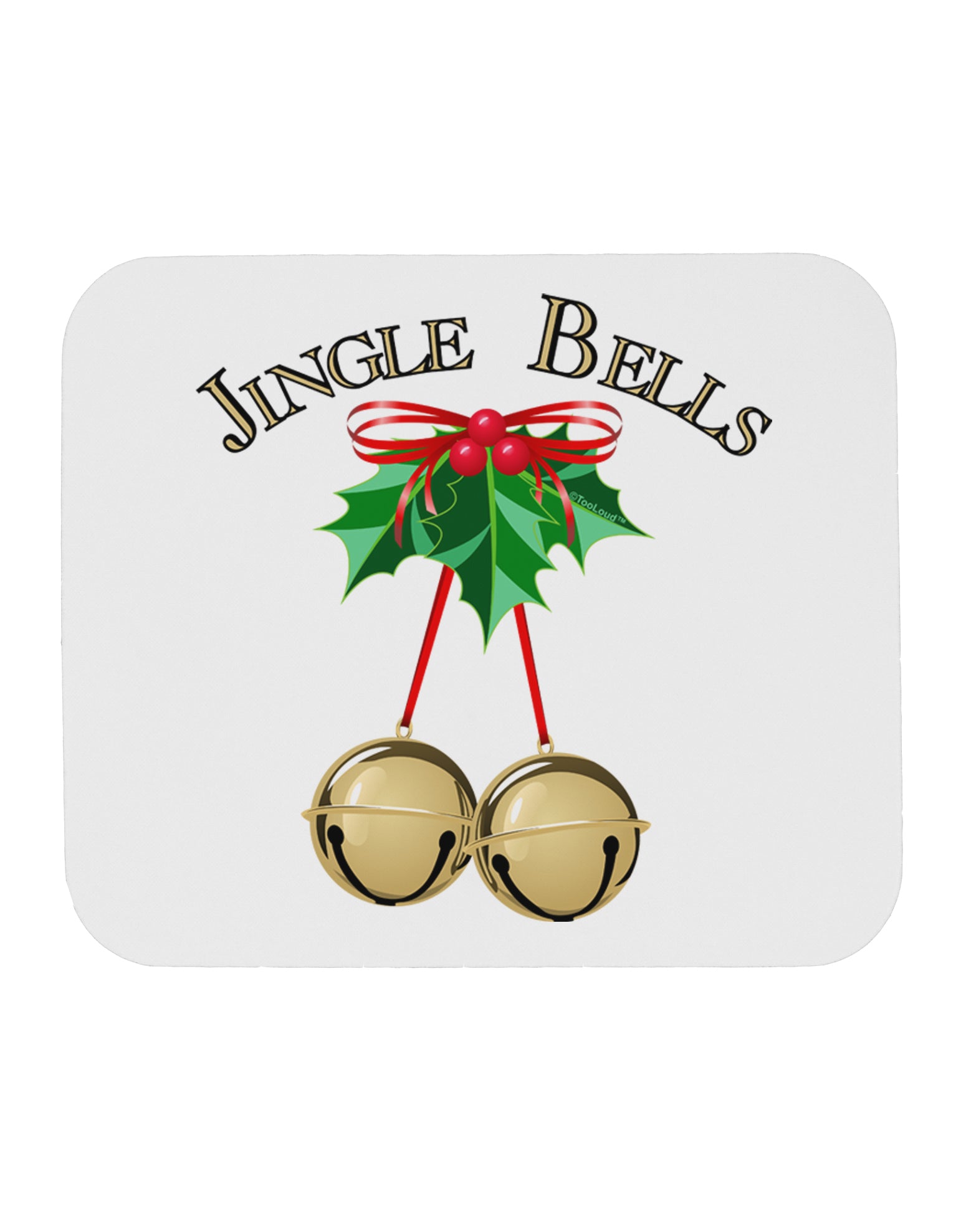 Jingle Bells Mousepad by TooLoud-TooLoud-White-Davson Sales