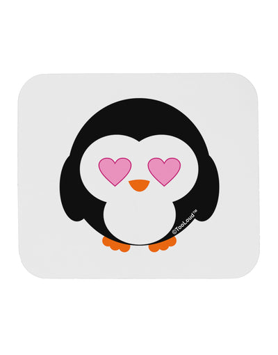 Cute Penguin - Heart Eyes Mousepad by TooLoud-TooLoud-White-Davson Sales