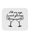 I Need Glasses - Margarita Distressed Mousepad by TooLoud-TooLoud-White-Davson Sales