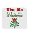 Kiss Me Under the Mistletoe Christmas Mousepad-TooLoud-White-Davson Sales