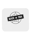 50th Birthday Made In Birth Year 1964 Mousepad-TooLoud-White-Davson Sales