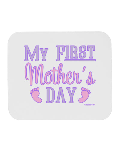 My First Mother's Day - Baby Feet - Pink Mousepad by TooLoud-TooLoud-White-Davson Sales