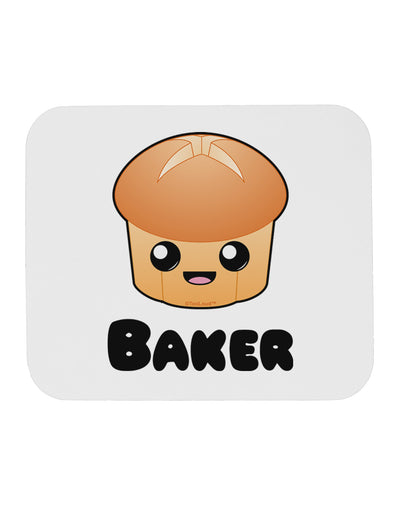 Baker Cute Roll Mousepad-TooLoud-White-Davson Sales