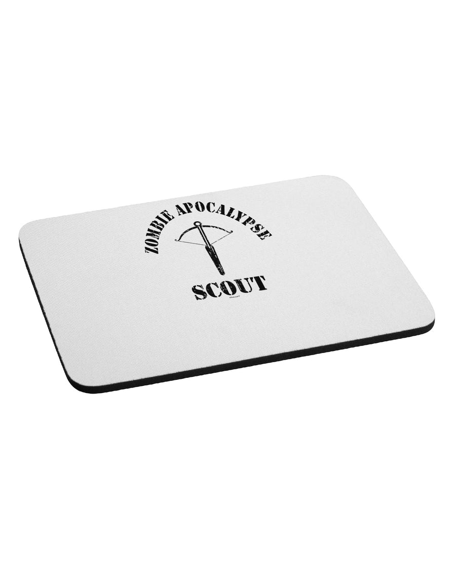 Zombie Apocalypse Group Role Scout Mousepad-TooLoud-White-Davson Sales